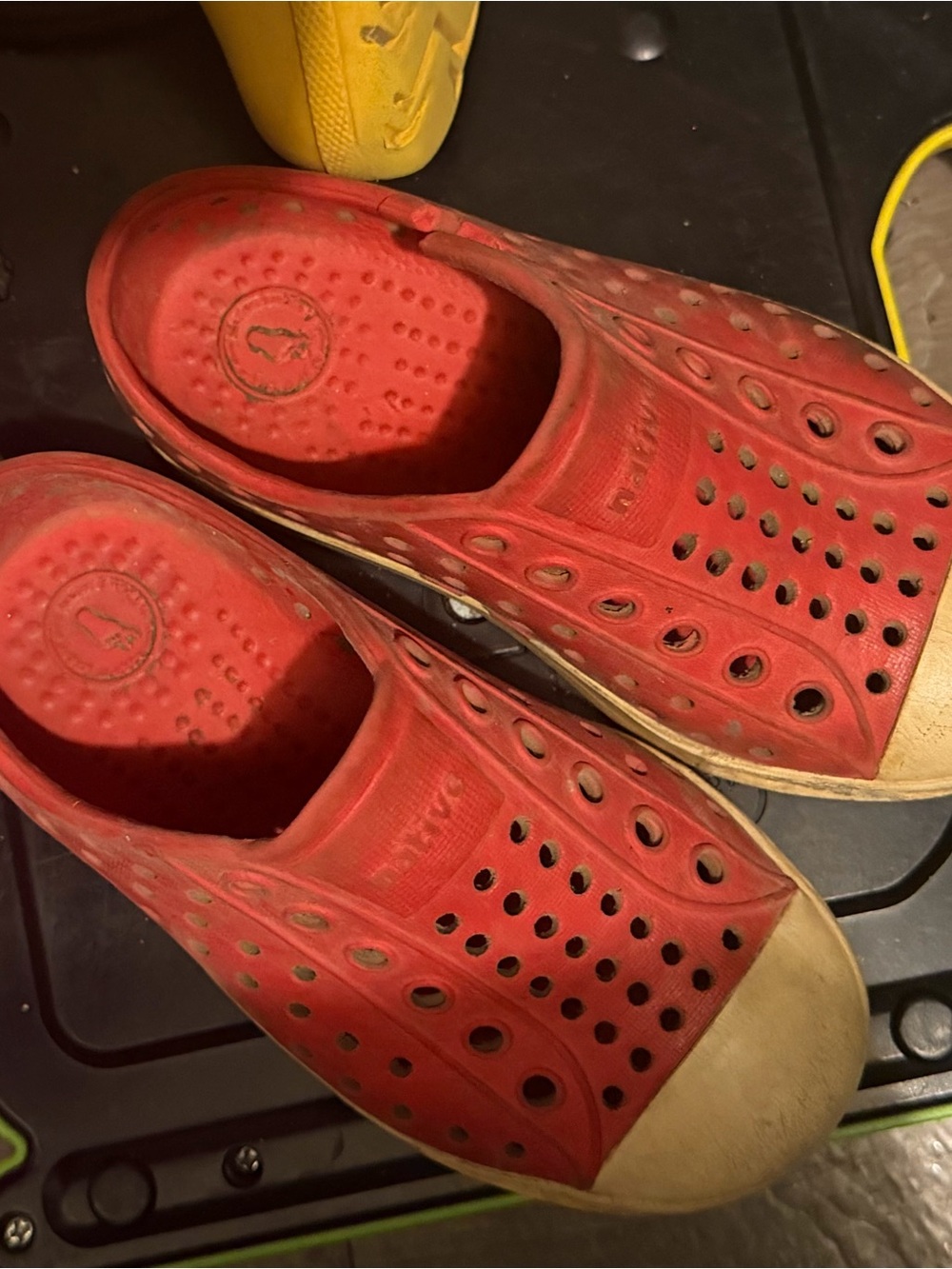 Native Kids Red Slip-On Water-Friendly Shoes
